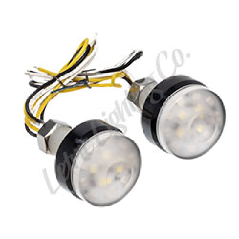Letric Lighting Surface Indicators Lights Black White/Amber