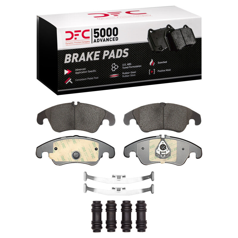DFC 11-16 Audi A4 (USA/Canada) Front 5000 Advanced Ceramic Brake Pads and Hardware Kit