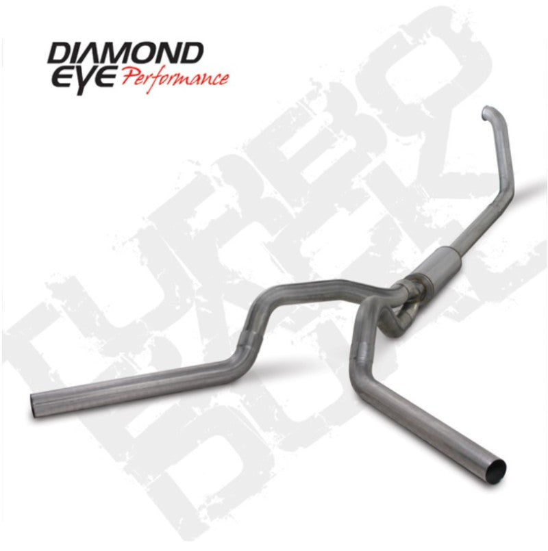 Diamond Eye Performance Diamond Eye KIT 4in Turbo Back DUAL SS: 00-03 FORD 7.3L F250/F350