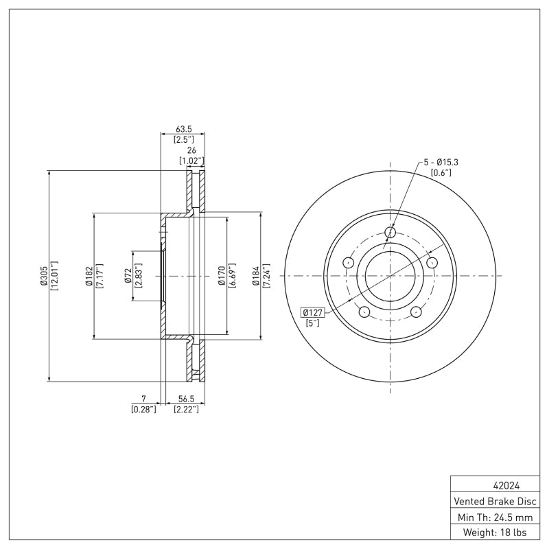 DFC 99-04 Jeep Grand Cherokee Front Brake Rotor