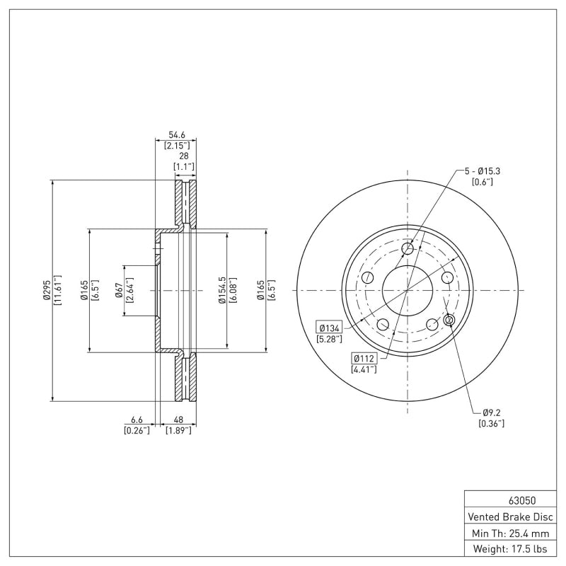 DFC 03-09 Mercedes-Benz E320 Front Brake Rotor