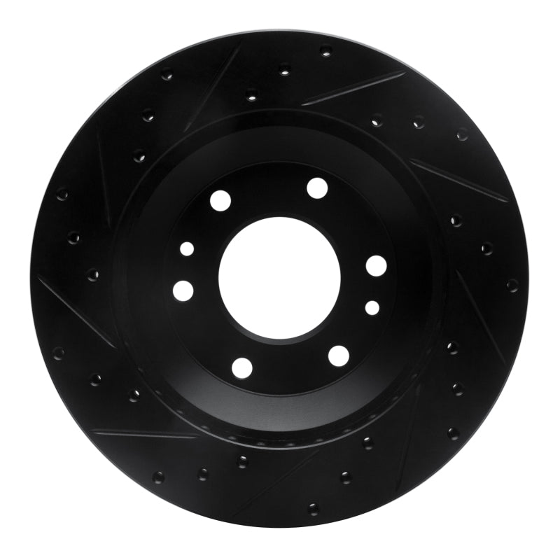 R1 Concepts R1 02-05 Buick Rainier Front Right Drilled & Slotted Black Brake Rotor