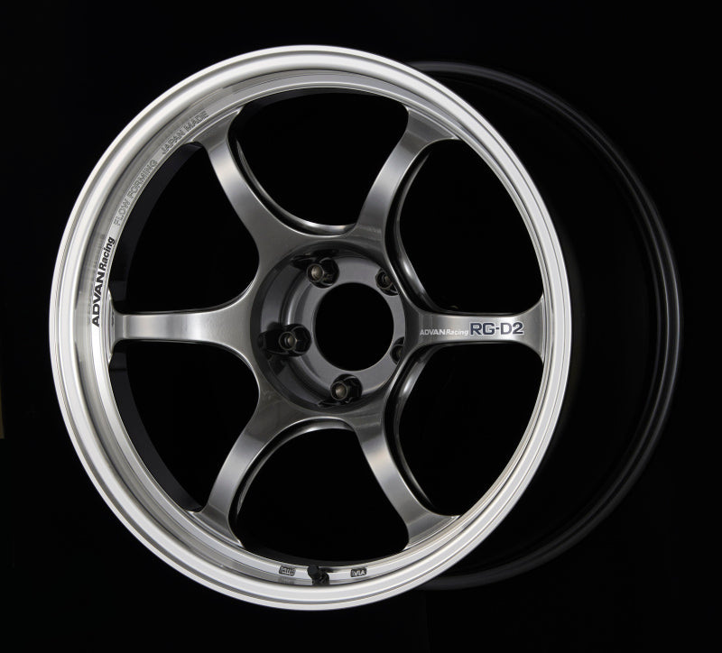Advan RG-D2 18x9.0 +24 5x114.3 Machining and Racing Hyper Black Wheel
