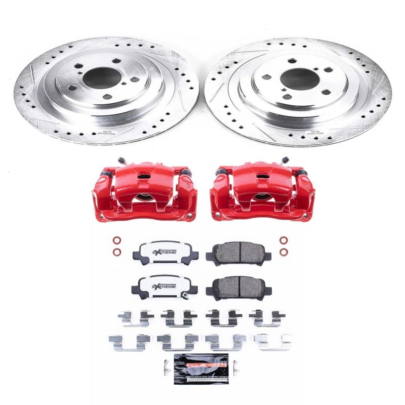 PowerStop Power Stop 05-09 Subaru Legacy Rear Z26 Street Warrior Brake Kit w/Calipers
