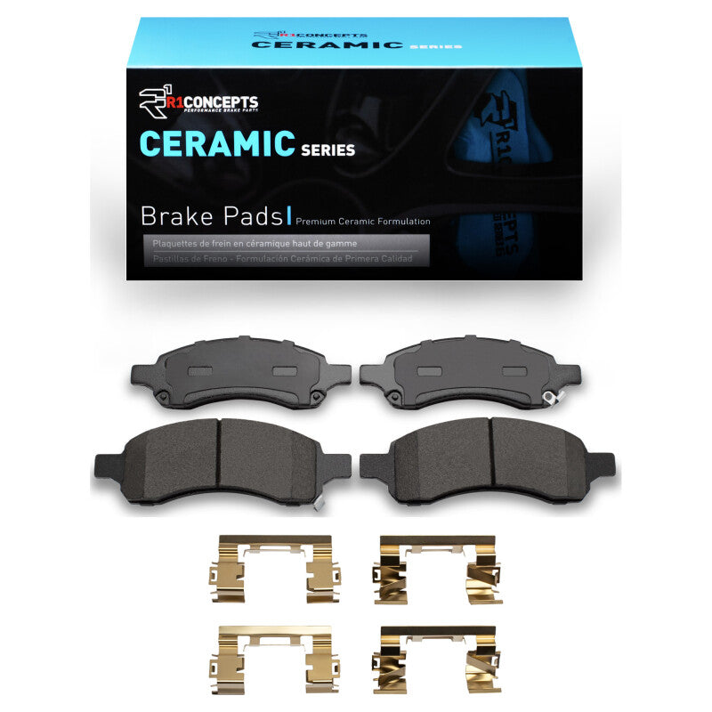 R1 Concepts R1 2006-2012 Buick Rainier Front R1 Ceramic Pads & Hardware Kit