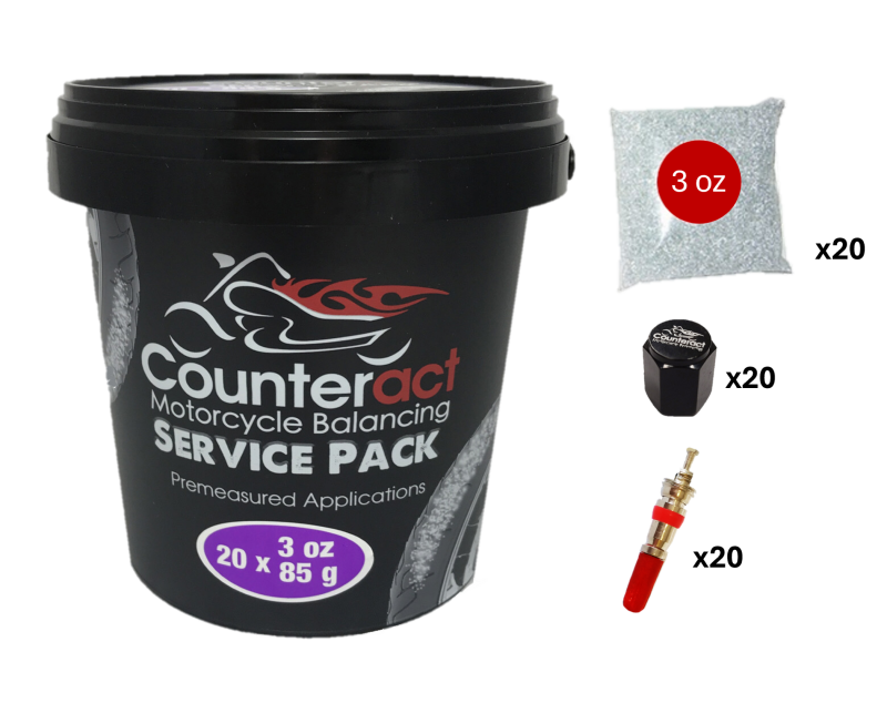 Counteract Motorcycle Balance Beads Shop Service Bucket: 20 packs - 3oz bags