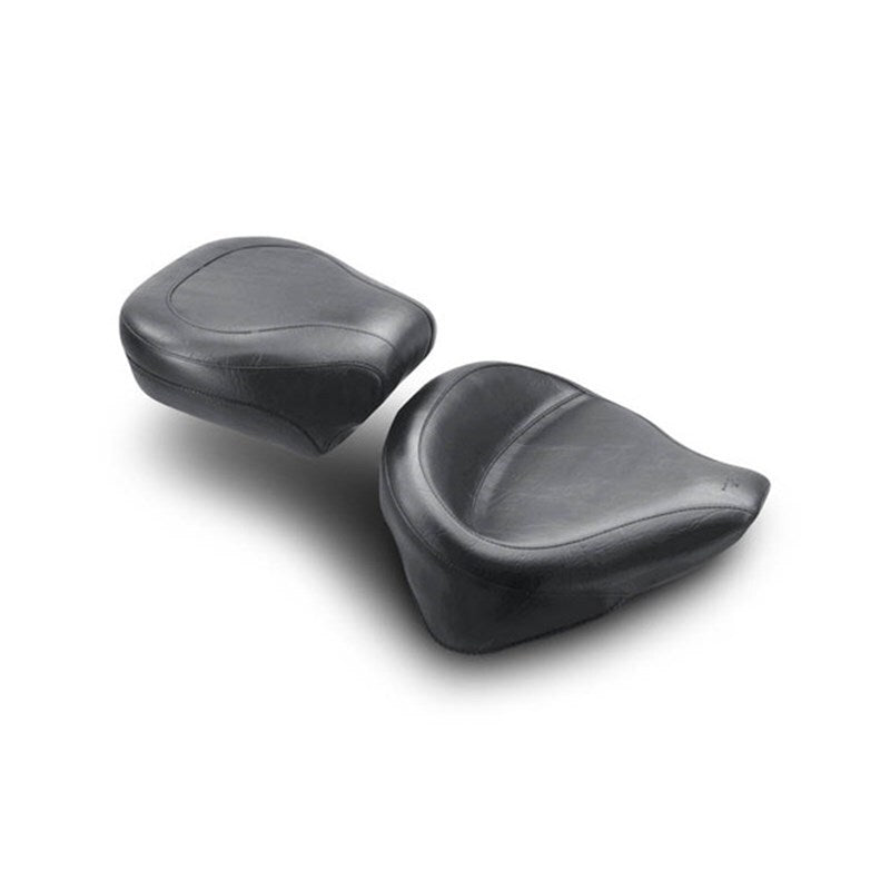 Mustang Motorcycle Mustang 00-15 Harley Softail Standard Rear Tire Wide Touring Solo Seat - Black