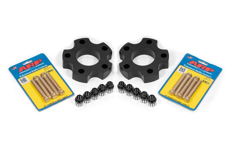 BMR Suspension BMR 05-13 Chevrolet Corvette C6 Wheel Spacer Kit Front 1.25in Wide M12 Studs Shank Lugs - Black