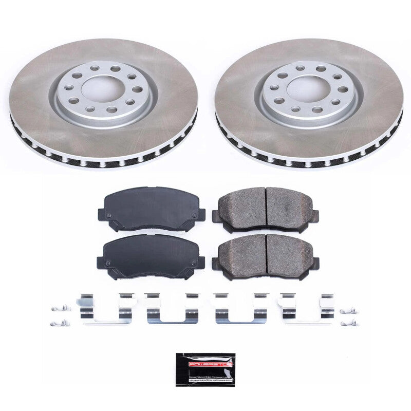 PowerStop Power Stop 13-16 Dodge Dart Front Semi-Coated Rotor Kit