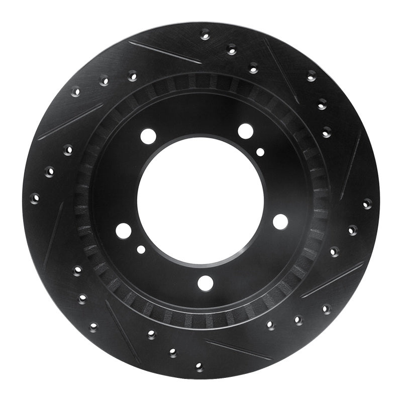 R1 Concepts R1 91-98 Chevrolet Tracker Front Left Drilled & Slotted Black Brake Rotor