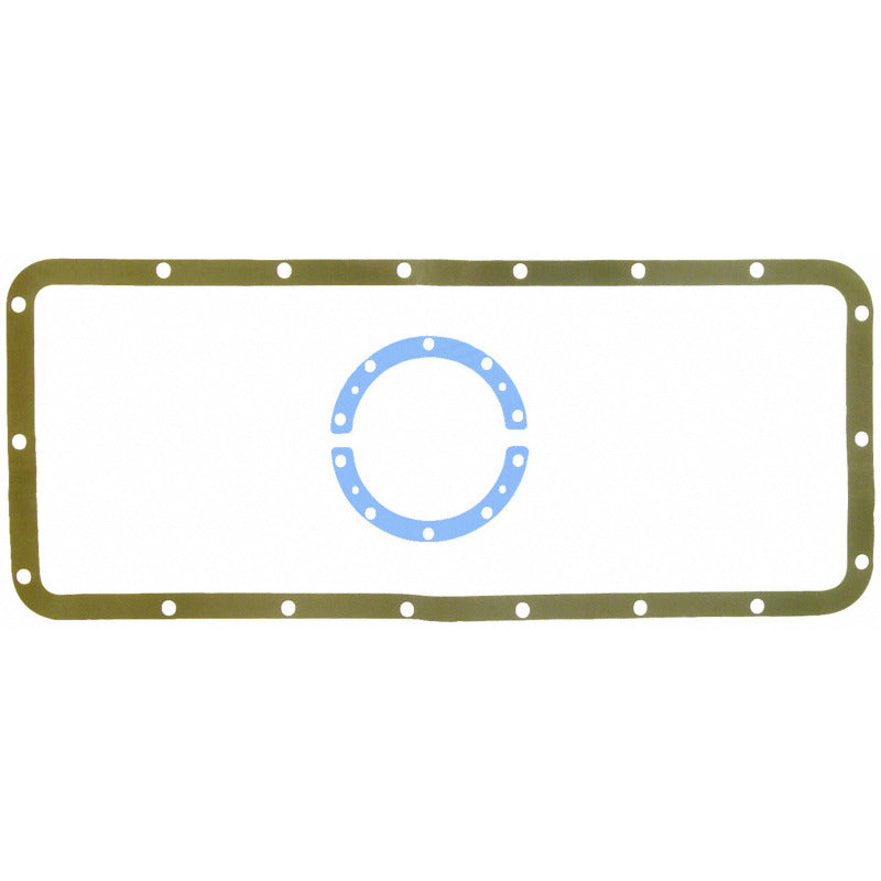 Fel-Pro OS 5741 D Engine Oil Pan Gasket Set 18 Bolt Hole One Piece Gasket