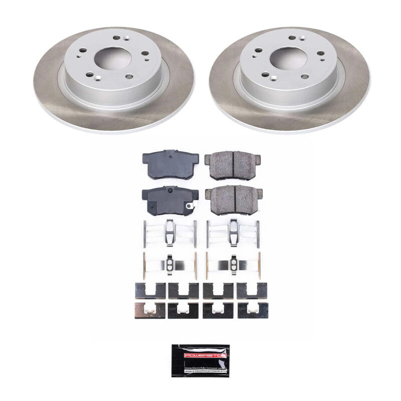 PowerStop Power Stop 05-07 Honda Accord Rear Semi-Coated Rotor Kit