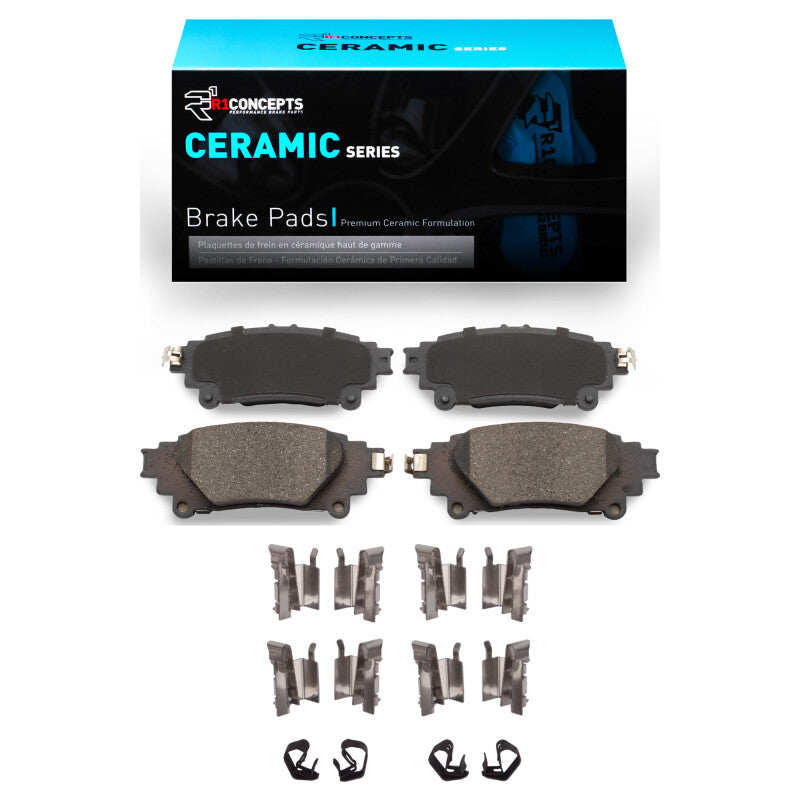 R1 Concepts R1 2013-2020 Lexus GS450H Rear R1 Ceramic Pads & Hardware Kit
