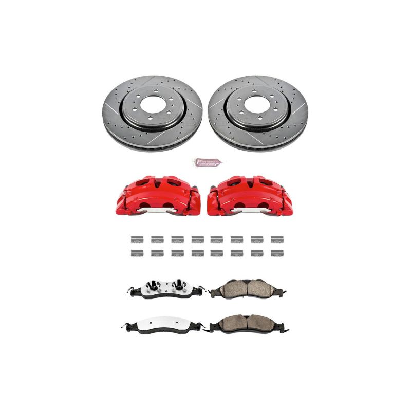 PowerStop Power Stop 07-09 Lincoln Navigator Front Z36 Truck & Tow Kit w/Cals