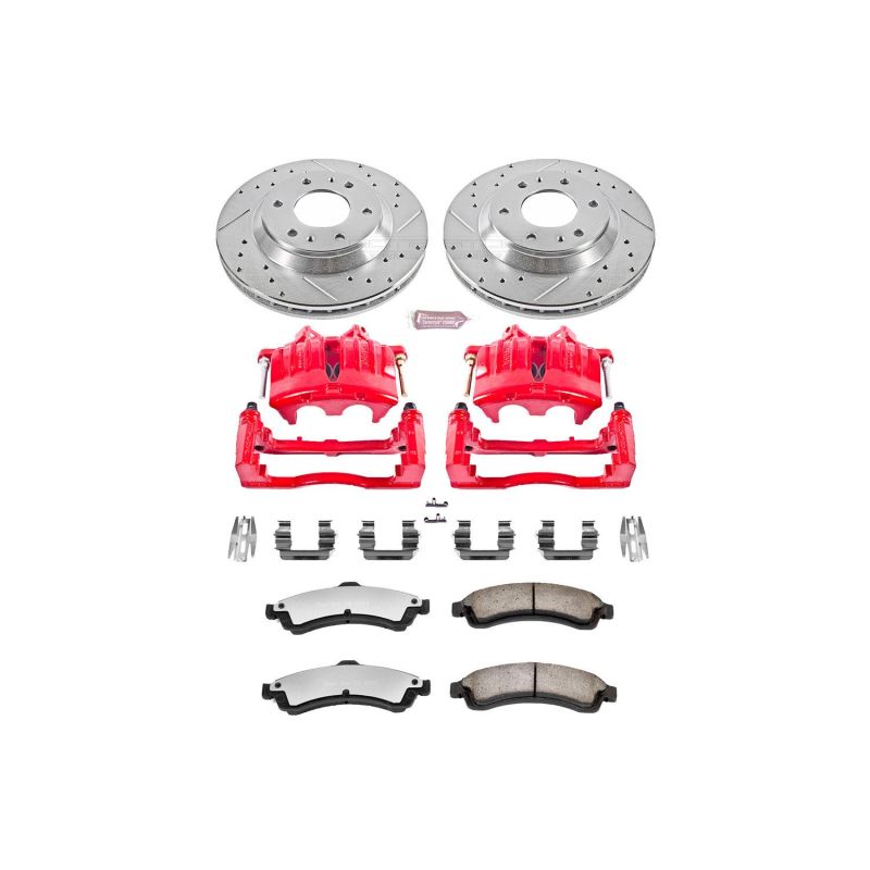 PowerStop Power Stop 04-05 Buick Rainier Front Z36 Truck & Tow Brake Kit w/Calipers