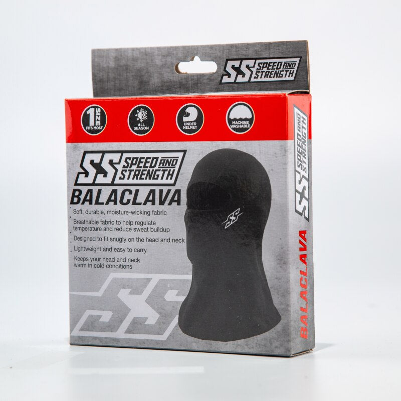 Speed and Strength Fleece lined Balaclava Black - One Size