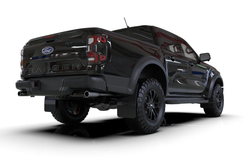 Rally Armor 23-25 Ford Ranger Raptor Black UR Mud Flap White Logo