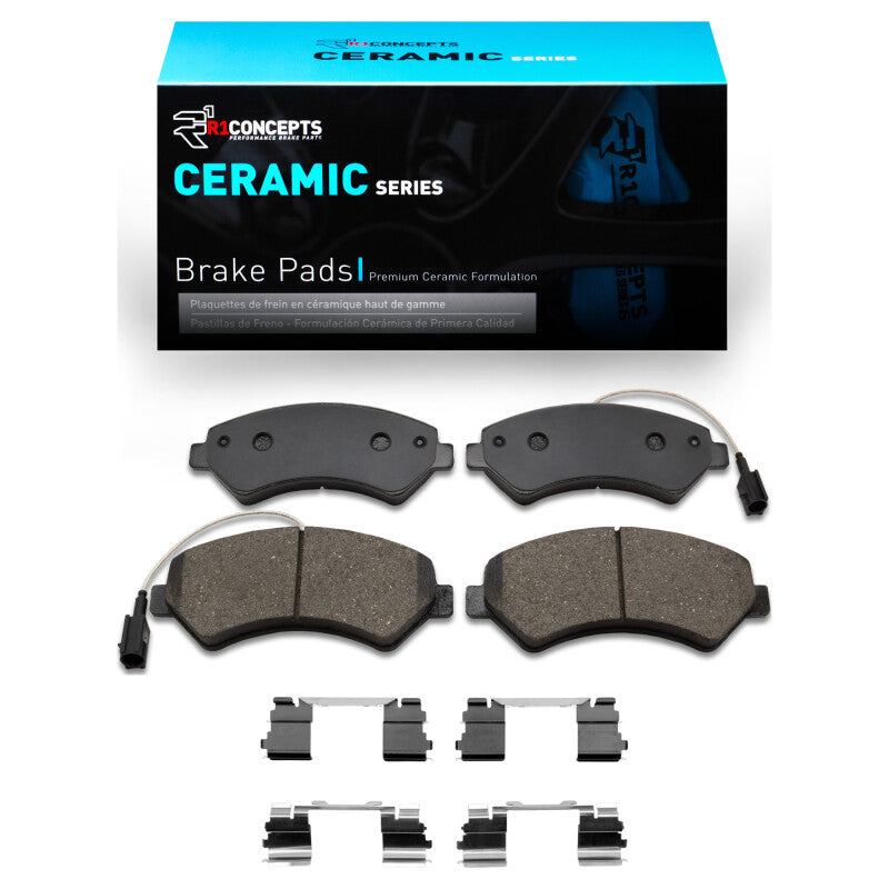 R1 Concepts R1 14-22 Ram Promaster 3500 Front Ceramic Pads & Hardware Kit