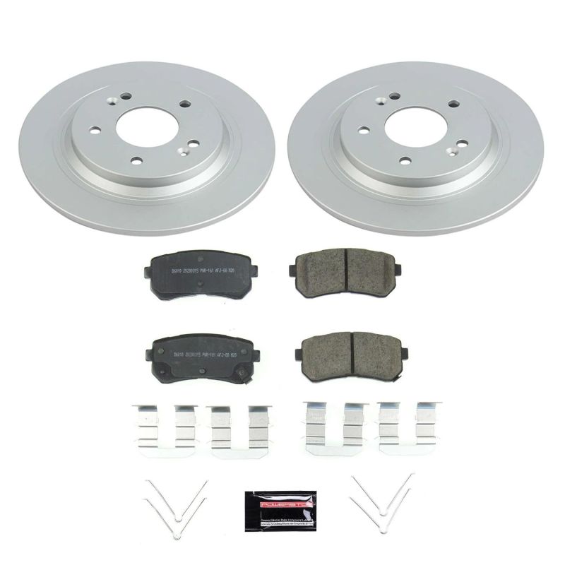 PowerStop Power Stop 18-20 Hyundai Kona Rear Z17 Evolution Geomet Coated Brake Kit