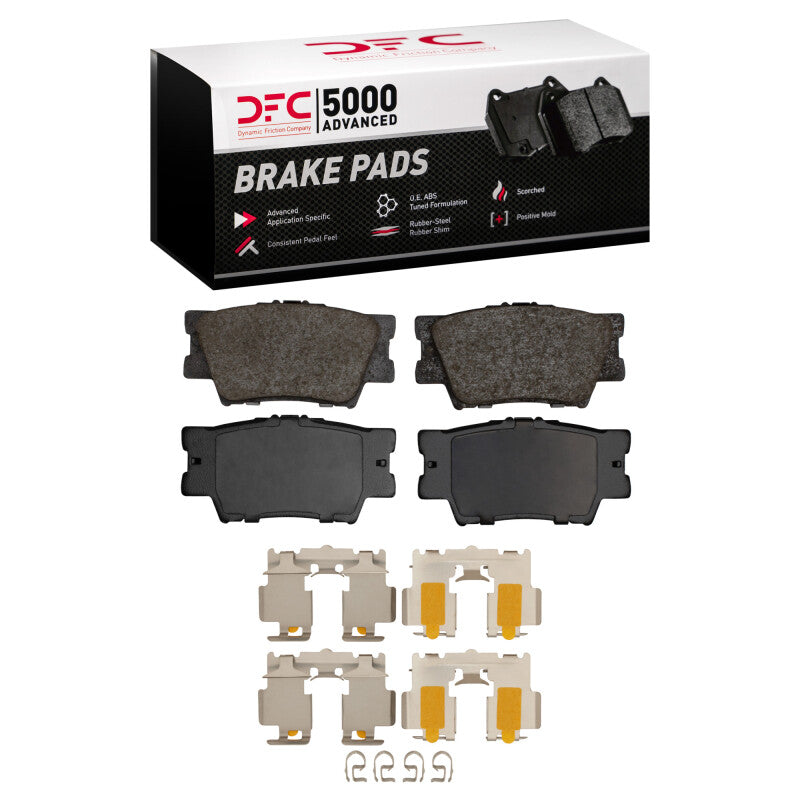 DFC 07-24 Toyota Camry Rear 5000 Advanced Ceramic Brake Pads and Hardware Kit