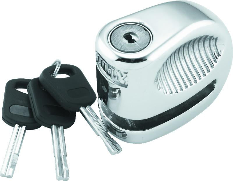BikeMaster Bully Lock Disc Chrome w/ Pouch - 5.5mm