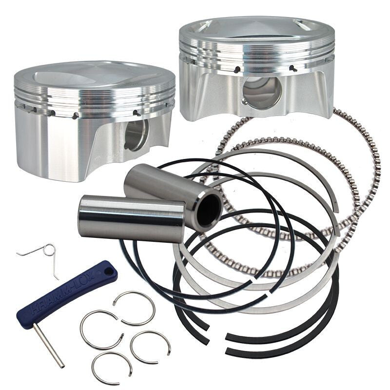 S&S Cycle 99-06 BT 98in Big Bore Forged Pistons - 3.937in Standard Bore