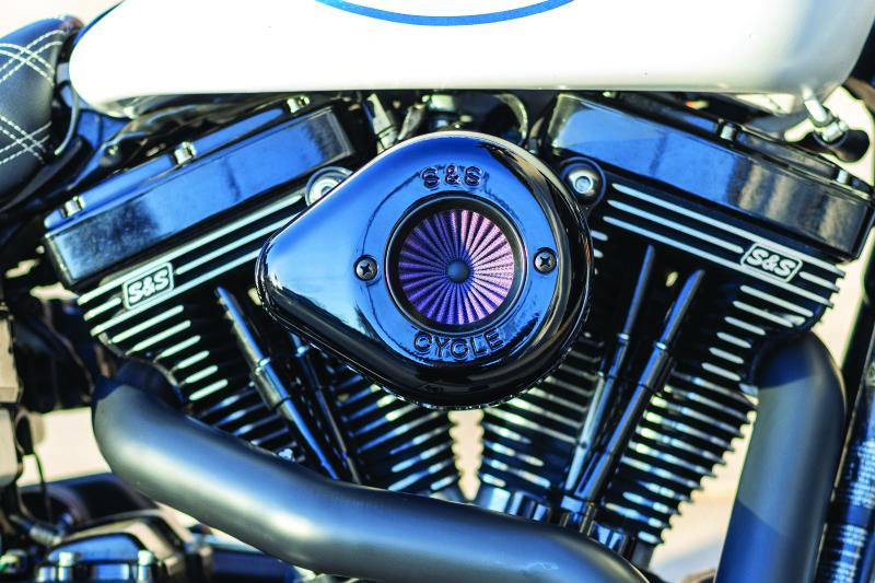 S&S Cycle 08-16 Touring/16-17 Softail Models Stealth Air Stinger Kit w/ Gloss Black Teardrop