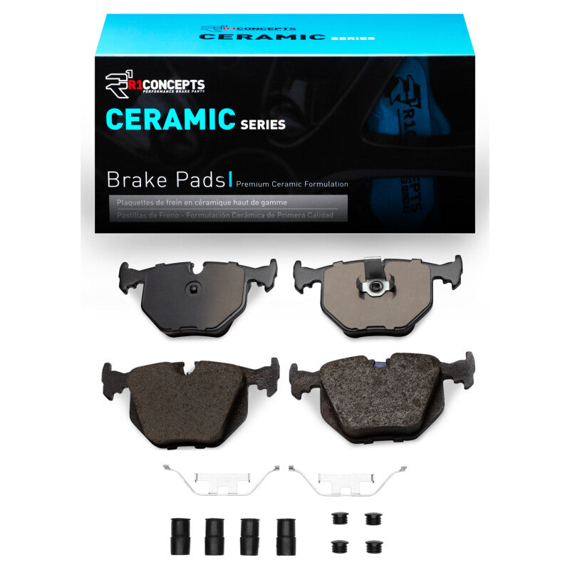 R1 Concepts R1 1991-2010 BMW M5 Rear R1 Ceramic Pads & Hardware Kit
