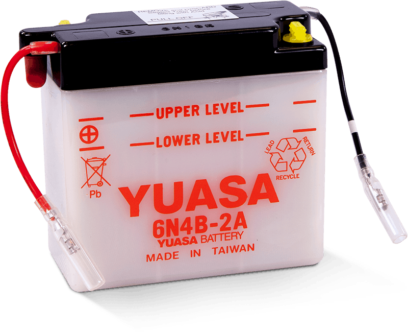 Yuasa Battery Yuasa 6N4B-2A Conventional 6-Volt Battery