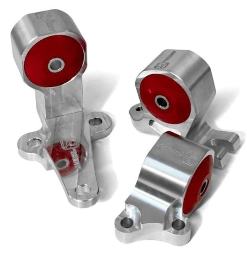 Innovative Mounts Innovative 88-91 Honda Civic (B-Series/Cable Trans) Silver Billet Aluminum Solid Bushing Mount Kit