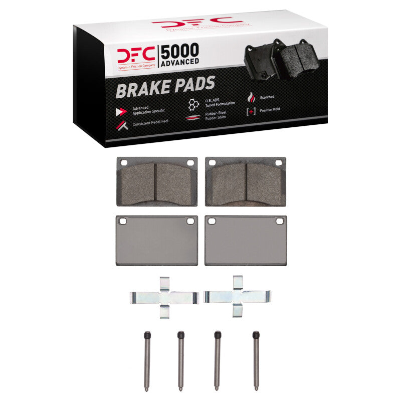 DFC 75-84 Volvo 242244245 Front 5000 Advanced Low Metallic Brake Pads and Hardware Kit