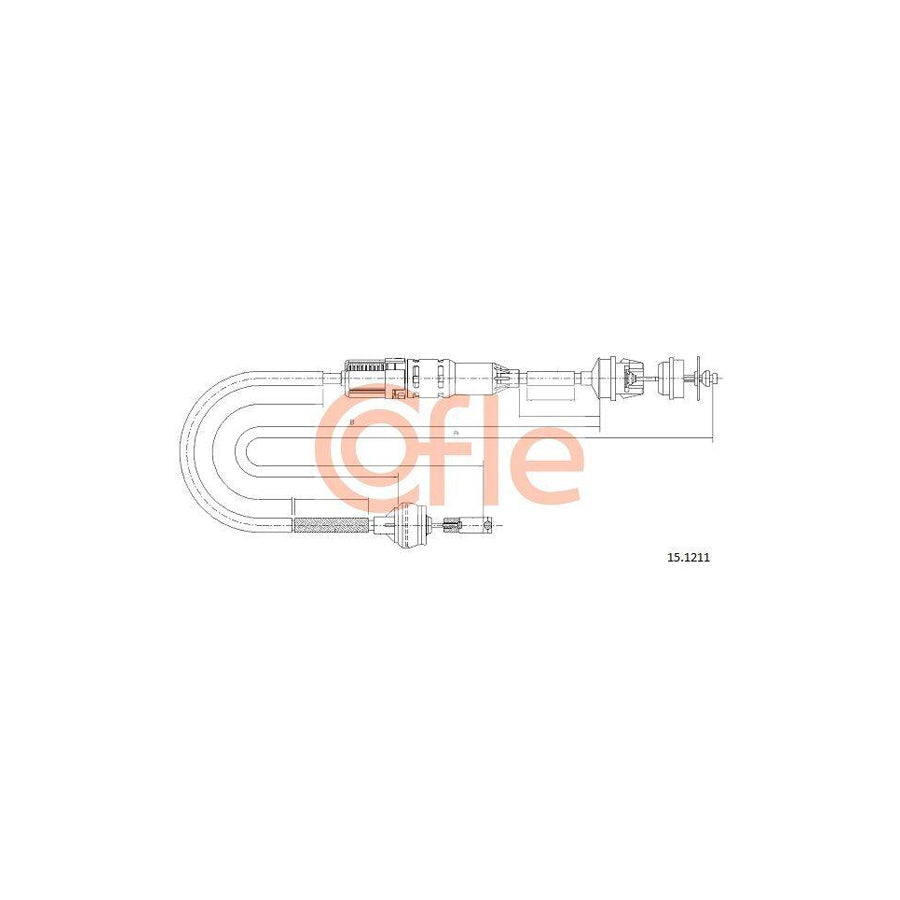 Cofle 15.1211 Clutch Cable