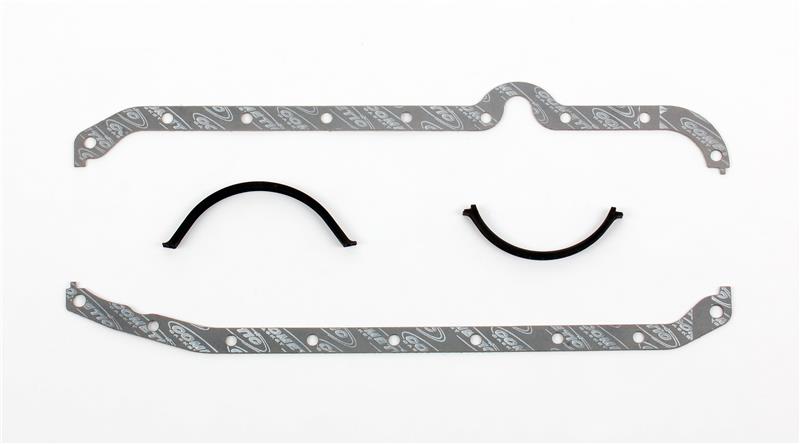 COMETIC C5296 CHEVROLET GEN-1 SMALL BLOCK V8 .094" FIBER OIL PAN GASKET KIT, RIGHT SIDE DIPSTICK, THIN FRONT SEAL