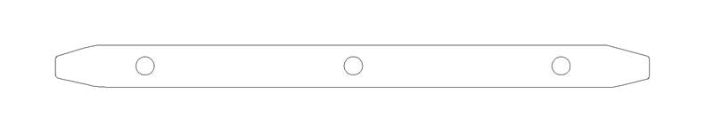 COMETIC C5612-060 CHRYSLER 413/426 RB .060" FIBER INTAKE END SEALS SET, WITH MAX WEDGE HEADS
