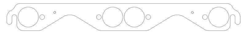 COMETIC C5893-030 CHEVROLET GEN-1 SMALL BLOCK V8 .030" MLS EXHAUST MANIFOLD GASKET SET, 1.625" ROUND PORTS