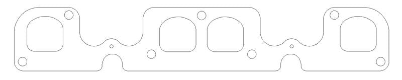 COMETIC C5927-030 CHEVROLET GEN-1 SMALL BLOCK V8 .030" MLS EXHAUST MANIFOLD GASKET SET, 1.780" X 1.700" D PORTS, BRODIX 12B H