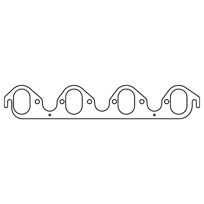 COMETIC C5998-030 FORD 385 SERIES V8 .030" MLS EXHAUST MANIFOLD GASKET SET, 2.350" X 1.550" OVAL PORTS, TRICK FLOW HEADS