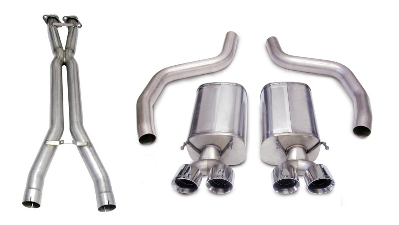 Corsa 14164CB1 Cat-Back 3.0" Dual Rear Twin 4.0" Corvette C6 Z01/ZR1