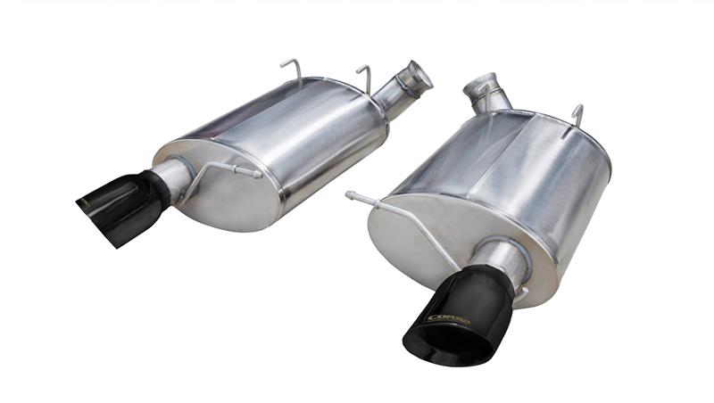 Corsa 14320BLK Axle-Back 3.0" Dual Rear Single 4" Mustang 5.4 '11-12