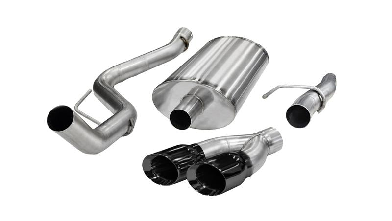 Corsa 14393BLK Cat-Back 3.0" Single Side Twin 4.0" F150 5.0 11-14