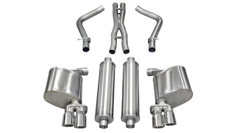 Corsa 14522 Cat-Back 2.5" Dual Rear Twin 3.0" Charger 5.7 11-14