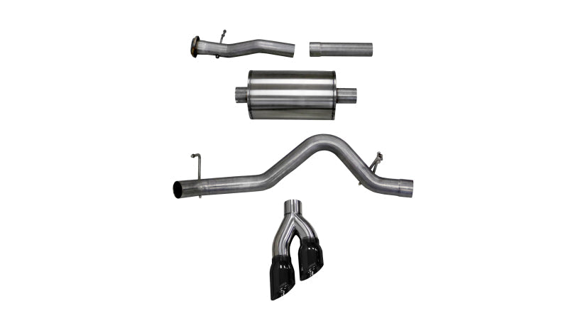 Corsa 14745BLK Cat-Back 3.0" Single Side Twin 4.0" Colorado 3.6 17-22