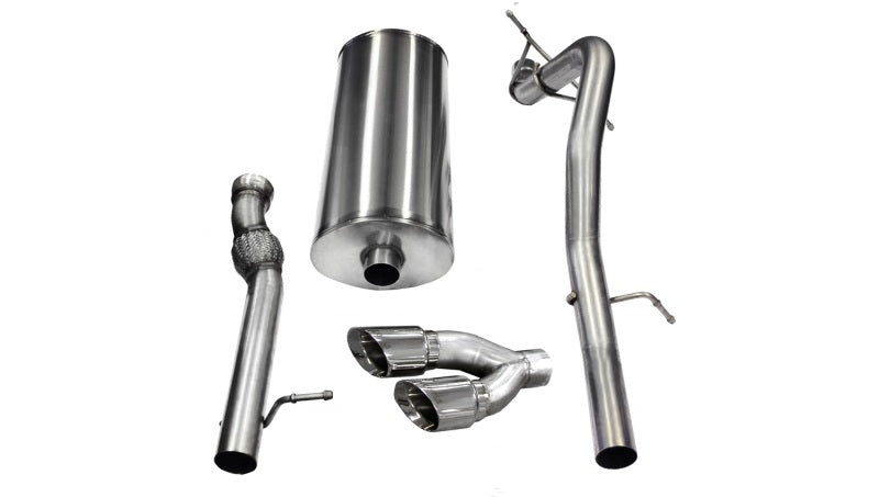 Corsa 14882 Cat-Back 3.0" Single Side Twin 4.0" Escalade 6.2 11-14