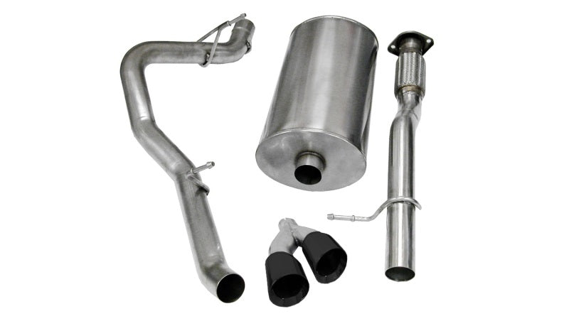 Corsa 14914BLK Cat-Back 3.0" Single Side Twin 4.0" Avalanche 09-13