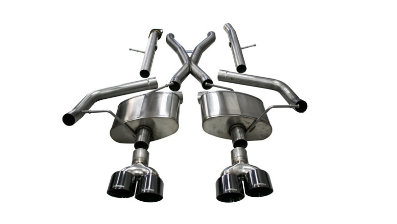 Corsa 21052BLK Cat-Back 2.75" Dual Rear Twin 4.5" Cherokee 6.2 18-21
