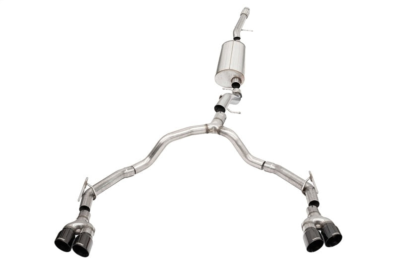 Corsa 21130BLK Cat-Back 3.5" to 2.75" Dual Rear Twin 4.0" Suburban