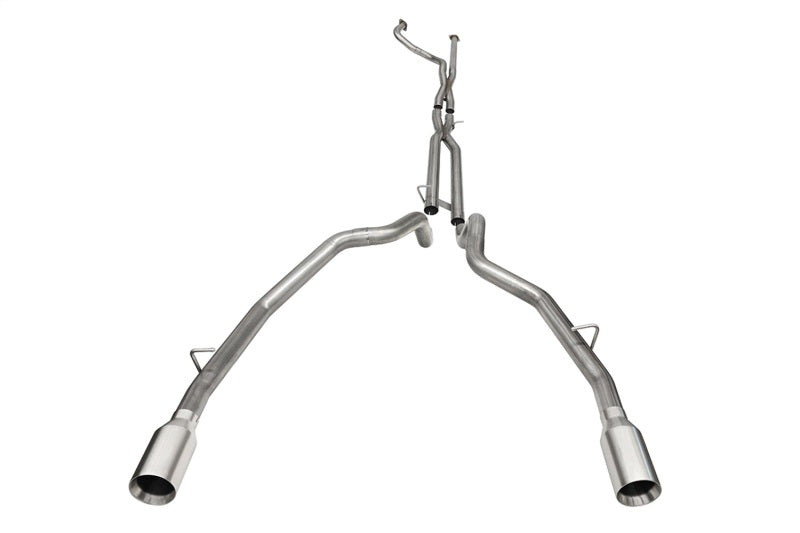 Corsa 21190 Cat-Back 3.0" Dual Rear Single 5.0" Ram TRX 6.2 21-23