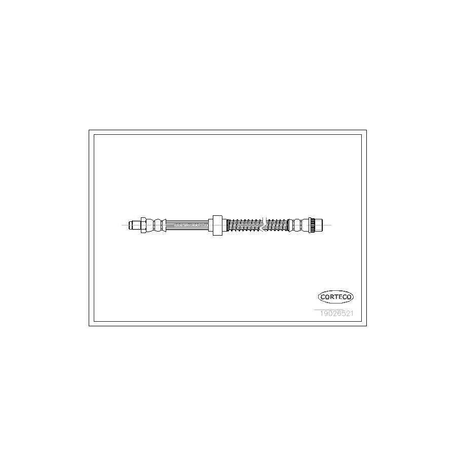 Corteco 19026521 Brake Hose for Citroen Xantia Hatchback (X1, X2)
