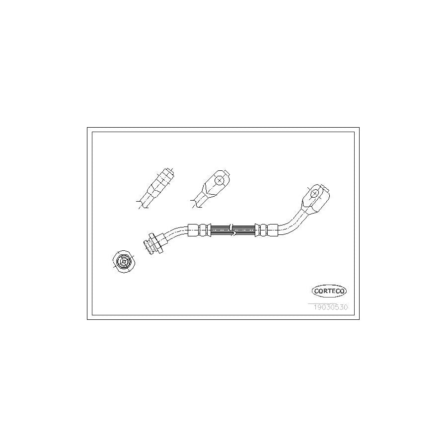 Corteco 19030530 Brake Hose