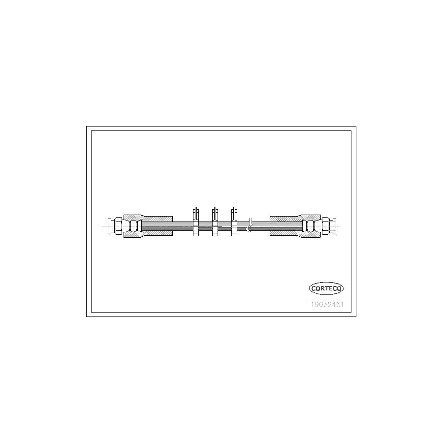Corteco 19032451 Brake Hose for Alfa Romeo 164 (164)